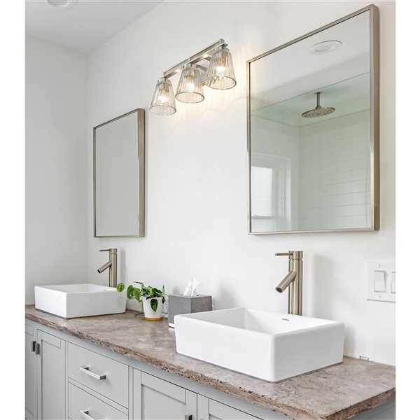 Z-Lite Lyna 3-Light Vanity - Brushed Nickel