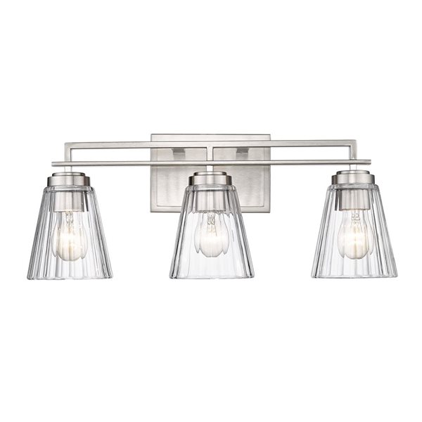 Z-Lite Lyna 3-Light Vanity - Brushed Nickel