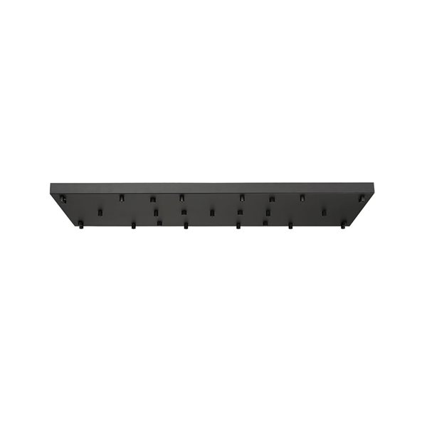 Z-Lite Multi Point Canopy 17-Light Ceiling Plate - Black