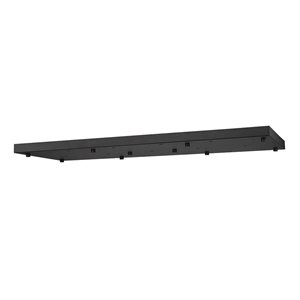 Z-Lite Multi Point Canopy 17-Light Ceiling Plate - Black