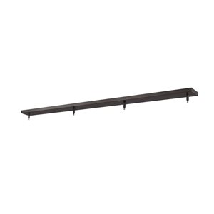 Z-Lite Multi Point Canopy 4-Light Ceiling Plate - Black