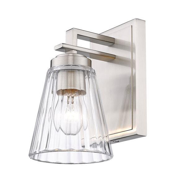 Lyna Brushed Nickel 1-Light Wall Sconce