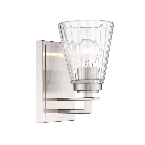 Lyna Brushed Nickel 1-Light Wall Sconce