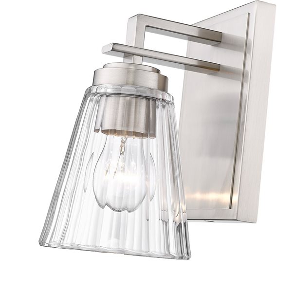 Lyna Brushed Nickel 1-Light Wall Sconce