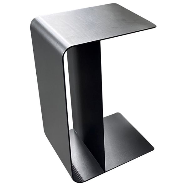 Table d'appoint Corriveau Outdoor Furniture 14 x 12 x 22 po aluminium noir