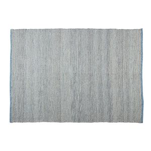 Tapis décoratif int./ext. Ocean de Corriveau Outdoor Furniture 5 x 7 pi bleu naturel