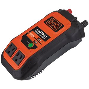 BLACK+DECKER 500 W Power Inverter with USB Ports