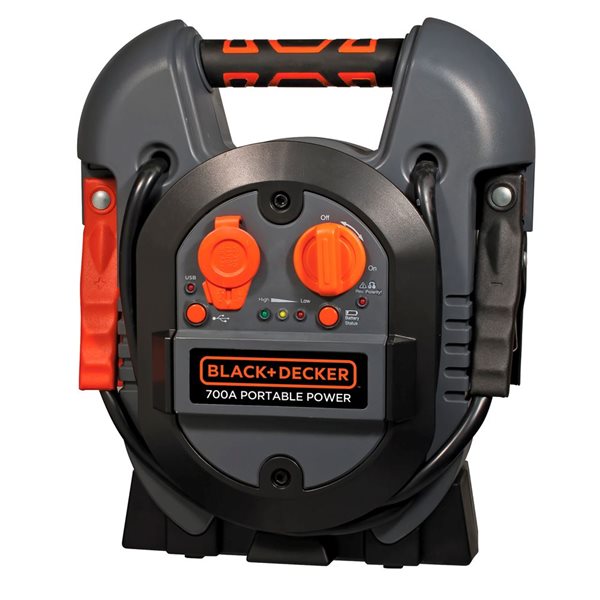 BLACK+DECKER 700 Peak Amp Jump Starter with USB Ports