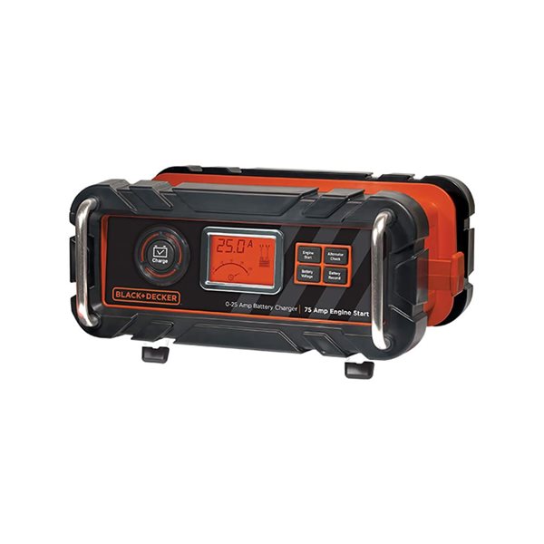 Chargeur/mainteneur de batterie automatique BLACK+DECKER 25 A à démarrage moteur 75 A