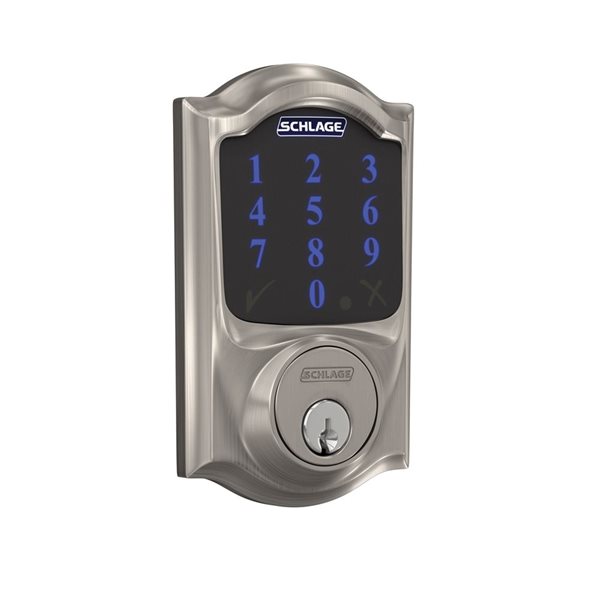 Schlage Connect Camelot Smart Lock Deadbolt with Enabled Z-Wave ...