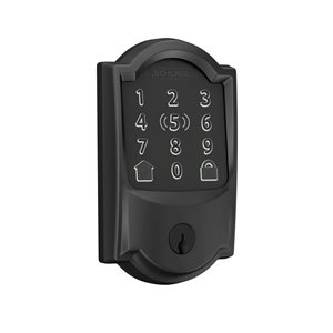 Schlage Encode Plus Electronic Smart lock Wifi Deadbolt Camelot with Apple Home Key - Matte Black