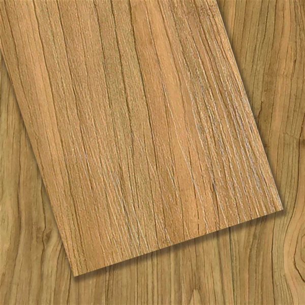 Dundee Deco Falkirk Fermoy II 6 W x 36-in L Buff Peel-and-Stick Vinyl Planks - 10/Box