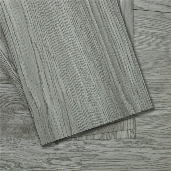 Dundee Deco Falkirk Fermoy II 6 W x 36-in L Grey Peel-and-Stick Vinyl Planks - 36/Box