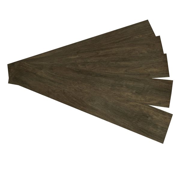 Dundee Deco Falkirk Fermoy II 6 W x 36-in L Taupe Peel-and-Stick Vinyl Plank - 1 unit per pack