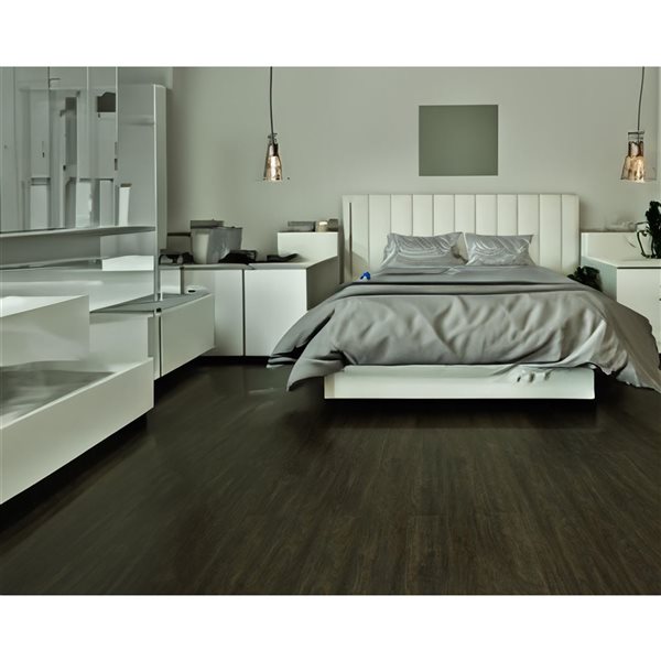 Dundee Deco Falkirk Fermoy II 6 W x 36-in L Taupe Peel-and-Stick Vinyl Plank - 1 unit per pack