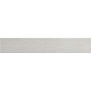 Planche de vinyle autocollante Falkirk Fermoy II de Dundee Deco 6 l. x 36 L. blanc cassé, vendue à l'unité