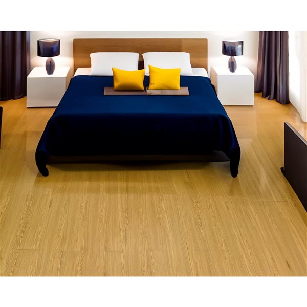 Dundee Deco Falkirk Fermoy II 6 W x 36-in L Tan Peel-and-Stick Vinyl Planks - 36/Box