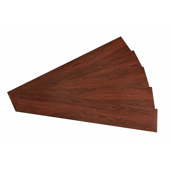 Dundee Deco Falkirk Fermoy II 6 W x 36-in L Mahogany Peel-and-Stick Vinyl Plank - 1 unit per pack