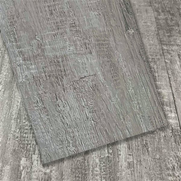 Dundee Deco Falkirk Fermoy II 6 W x 36-in L Spanish Grey Peel-and-Stick Vinyl Planks - 10/Box