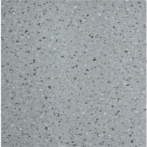 Dundee Deco Falkirk Fermoy II 24 x 24-in Grey Peel-and-Stick Vinyl Tile Flooring - 10-Piece/39-ft²