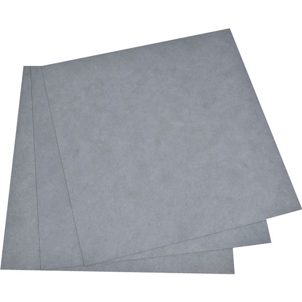 Tuiles de vinyle autocollant Falkirk Fermoy II de Dundee Deco 24 x 24 po gris cendré, 18 pcs/70 pi²