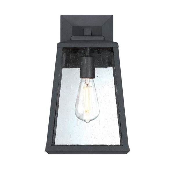 Westinghouse Lighting Ashdale 15-in H Black Aluminum Outdoor LED Wall Fixture