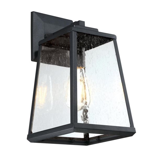 Westinghouse Lighting Ashdale 15-in H Black Aluminum Outdoor LED Wall Fixture