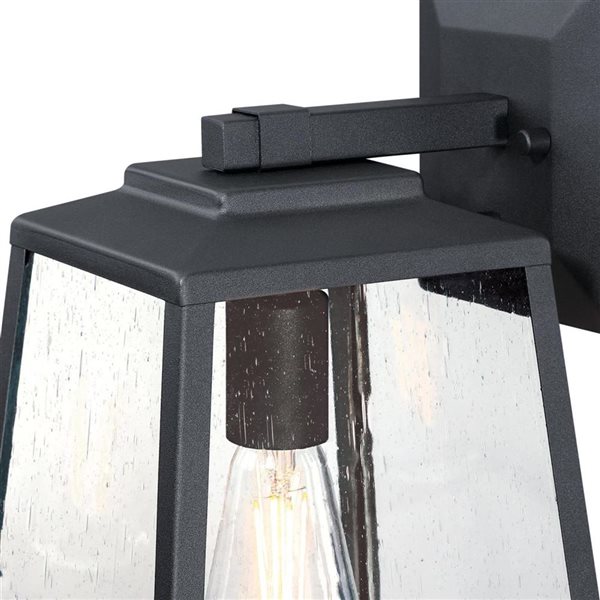 Westinghouse Lighting Ashdale 15-in H Black Aluminum Outdoor LED Wall Fixture