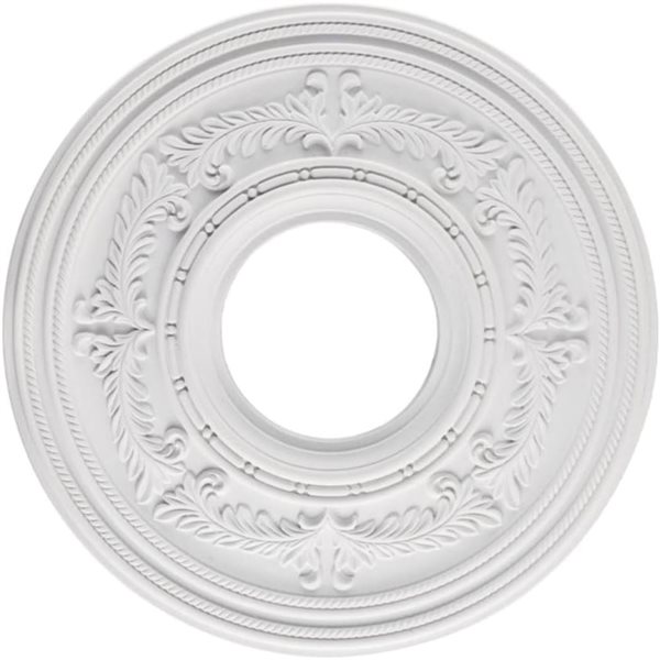 Médaillon de plafond 12 po Berona de Westinghouse polyuréthane blanc