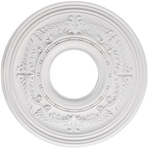 Médaillon de plafond 12 po Berona de Westinghouse polyuréthane blanc