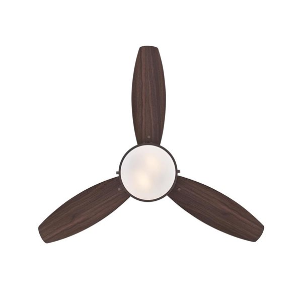 Westinghouse Alloy 42-in Brown/Oil-Rubbed Bronze 3-Blade 3-Speed Downrod Mount Indoor Ceiling Fan with LED