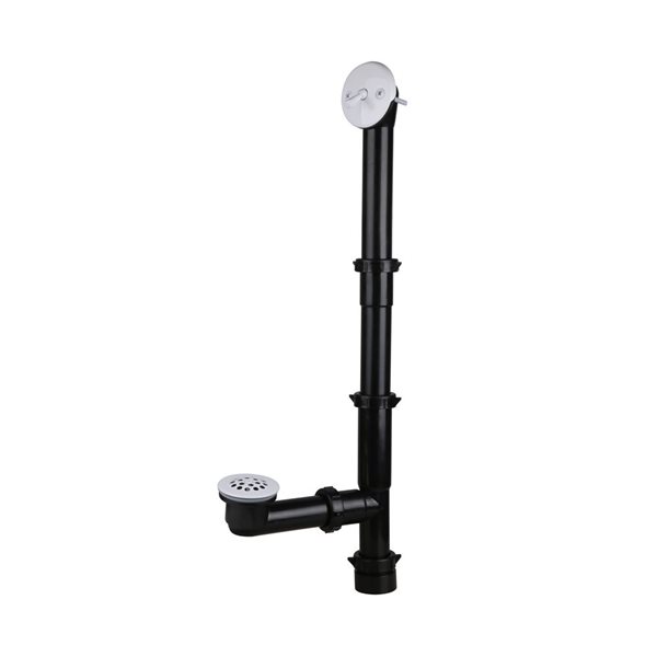 Streamline 72 x 36-in Acrylic Soaking Drop-In Glossy White Bathtub with External Drain, Glossy White