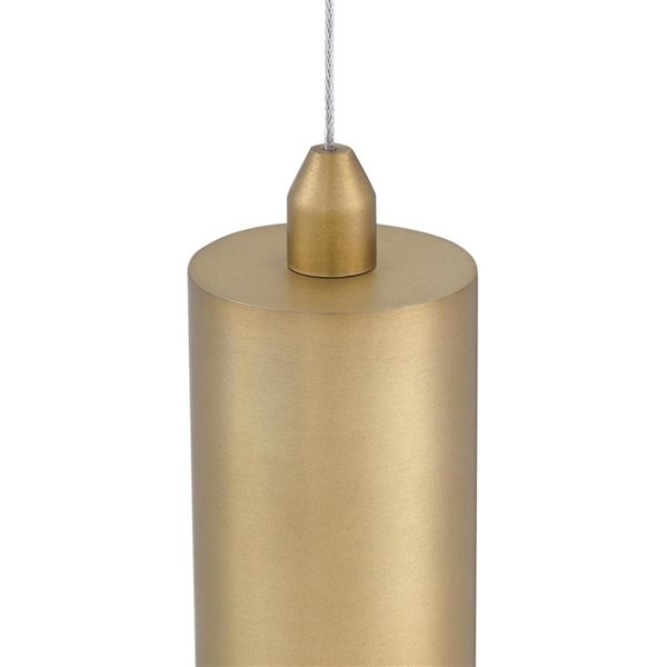 Westinghouse Lighting Rayman 1-Light Brushed Brass Indoor Integrated LED Mini Pendant Light