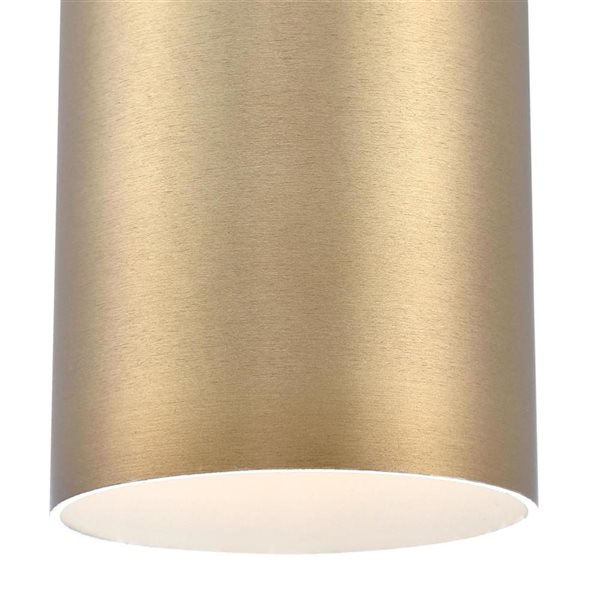 Westinghouse Lighting Rayman 1-Light Brushed Brass Indoor Integrated LED Mini Pendant Light