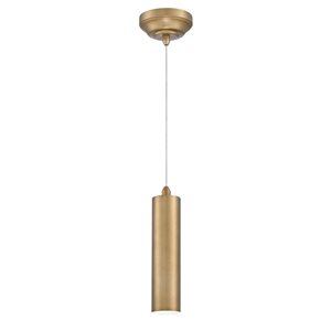 Westinghouse Lighting Rayman 1-Light Brushed Brass Indoor Integrated LED Mini Pendant Light