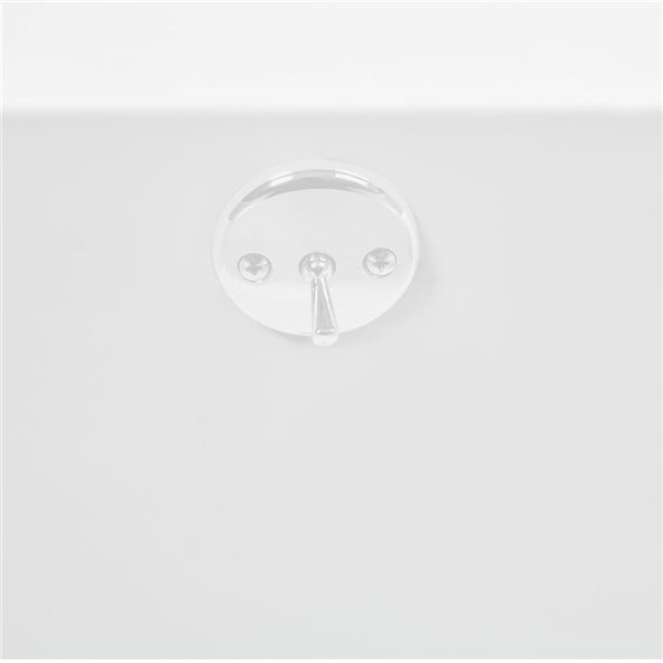 Streamline 72 x 36 x 22.8-in Acrylic Soaking Drop-In Glossy White Bathtub w/ External Drain, Glossy White