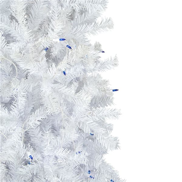 6.5-ft Pre-Lit Woodbury White Pine Pencil Artificial Christmas Tree  Blue Lights