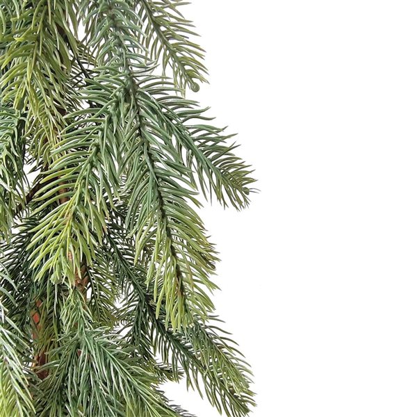 Artificial Downswept Pine Christmas Tree - 6-ft