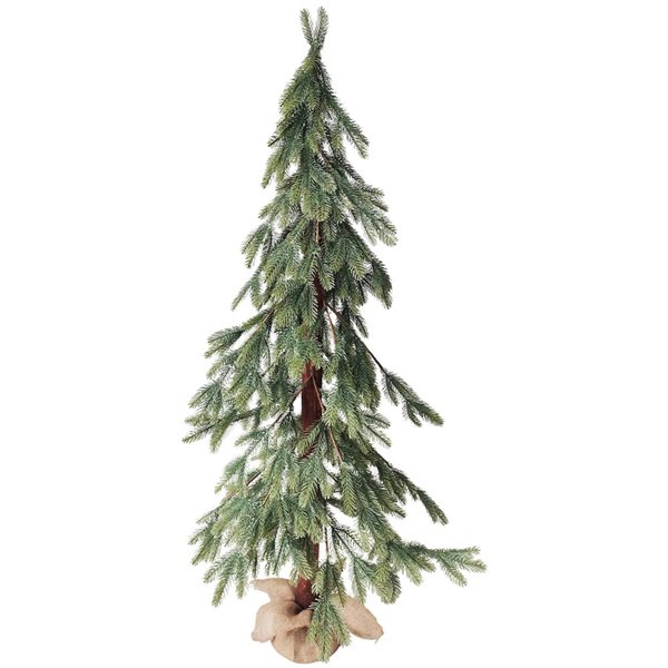 Artificial Downswept Pine Christmas Tree - 6-ft