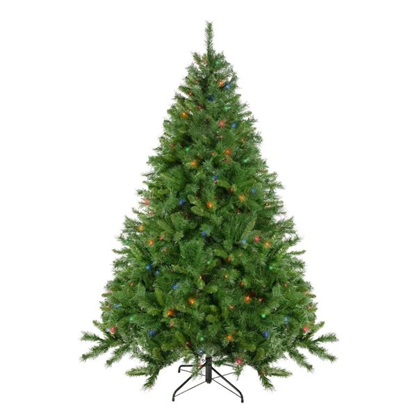 7.5-ft Pre-Lit Chatham Pine Artificial Christmas Tree  Multi-Color Lights