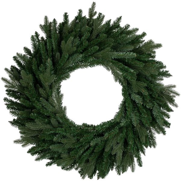 Real Touch(TM) Grande Spruce Artificial Christmas Wreath - Unlit - 36-in