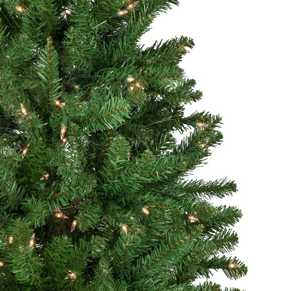 12-ft Pencil White River Fir Artificial Christmas Tree  Clear Lights