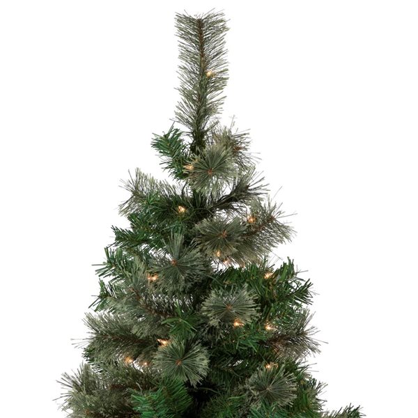 NORTHLIGHT 6.5ft PreLit Oregon Cashmere Pine Artificial Christmas