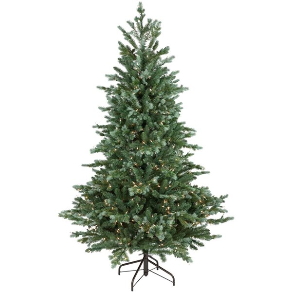 6-ft Pre-Lit Blue Spruce Artificial Christmas Tree  Clear Lights