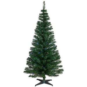 6-ft Multi-Color Fiber Optic Pine Christmas Tree