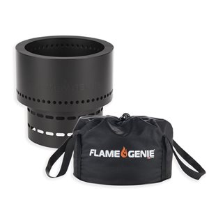 Flame Genie 12.5-in Black Steel Wood-Burning Pellet Fire Pit