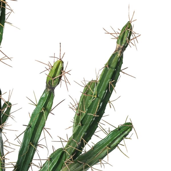 Vickerman 56.5-in Artificial Green Cactus, Black Plastic Planters Pot