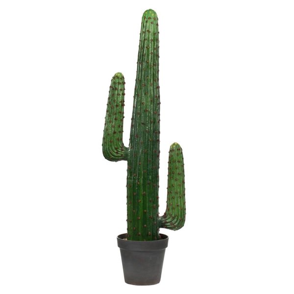 Vickerman 49-in Artificial Cactus In Black Pot