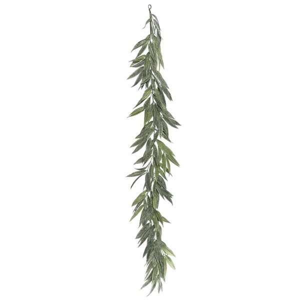Vickerman 6-ft Artificial Green Muddy White Willow Garland