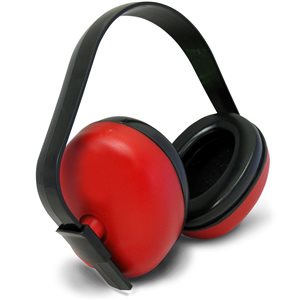 Casque antibruit Workhouse NRR 23 pour protection auditive, rouge, 1/pqt